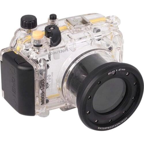 Scuba 40M 130ft Dive Housing Underwater Waterproof Camera Case For Sony RX100 Camera