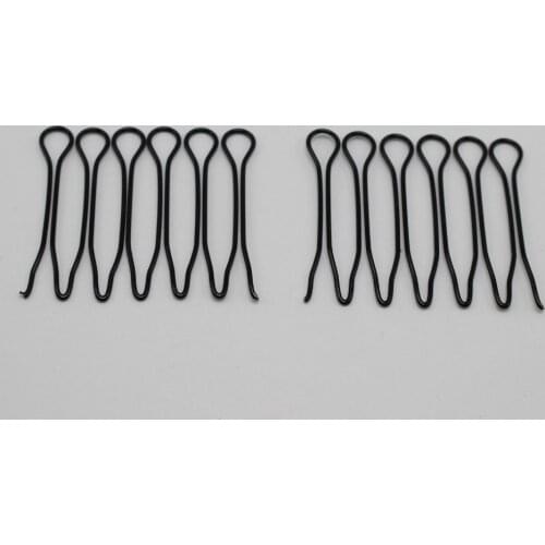 20 Pcs Black Fringe Invisible Hair Clip Comb Hairpin Bobby Pin Headband 3CM