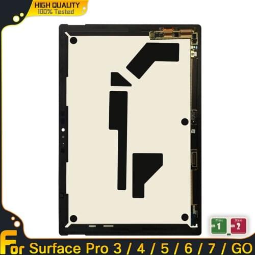 Original LCD Display For Microsoft Surface Pro 3 1631 Pro 5 1796 Pro 4 1724 Assembly For surface Pro 7 1866 GO 1824 Touch Screen