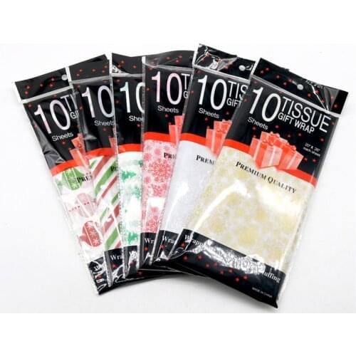 10 Sheets/bag Tissue Paper DIY Handmade Craft Paper Flowers Gift Packing Wedding Festive Party Xmas Home Decor Supplies 50*66 Cm