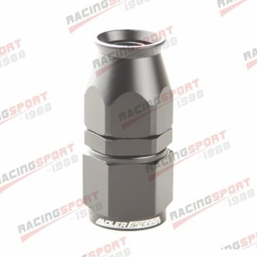 10AN AN10 AN-10 Straight PTFE Swivel Fuel Line Hose End Fittings Adaptor Black