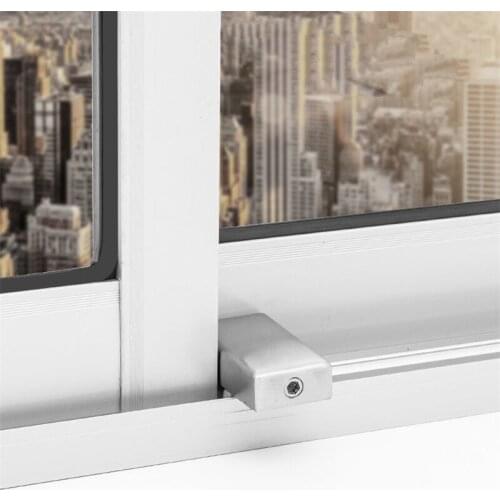 2pcs Windows Lock Child Safety Lock Push Pull Window Stopper Controllable Locking Distance Fall Prevention Anti-theft E12030