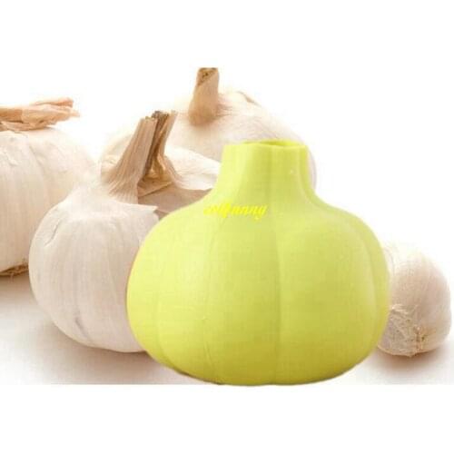 300pcs/lot Fast shipping Garlic shape design magic silicone garlic peeling device creative practical kitchen tools