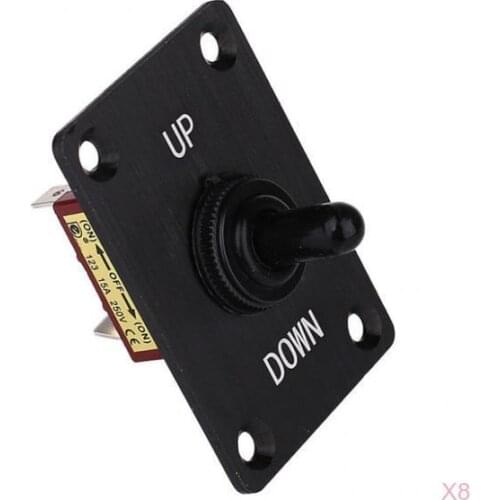 8pcs Reliable Marine 3-Pin Up Down On/Off/On Momentary Toggle Switch Panel 12V 15A Trim Tabs for Boats