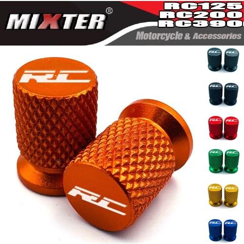 Motorcycle Accessories CNC Tire Valve Air Port Stem Cover Cap Plug For RC125 RC200 RC390 All Year RC 125 RC 200 RC 390 2014-2021