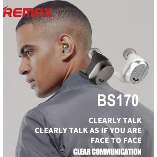REMAX Wireless Headphones BS170 Mini Bluetooth V4.2 Earphones Easy Control Earbuds Stereo High Fidelity Sound Quality Headsets