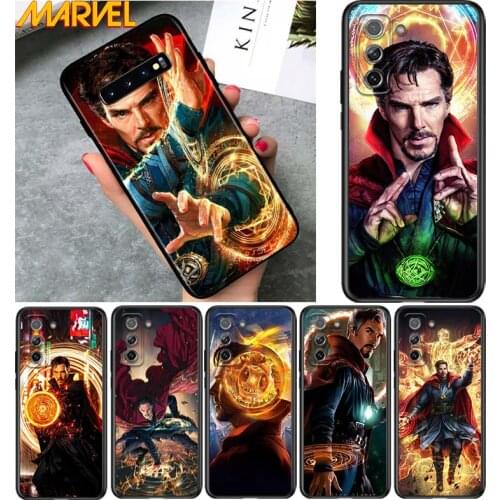 Doctor Strange Marvel hero for Samsung Galaxy S21 Ultra Plus Note 20 10 9 8 S10 S9 S8 S7 S6 Edge Plus Soft Black Phone Case