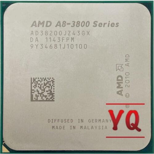 AMD A8-Series A8-3820 2.5 A8 3820 GHz Quad-Core CPU Processor AD3820OJZ43GX Socket FM1