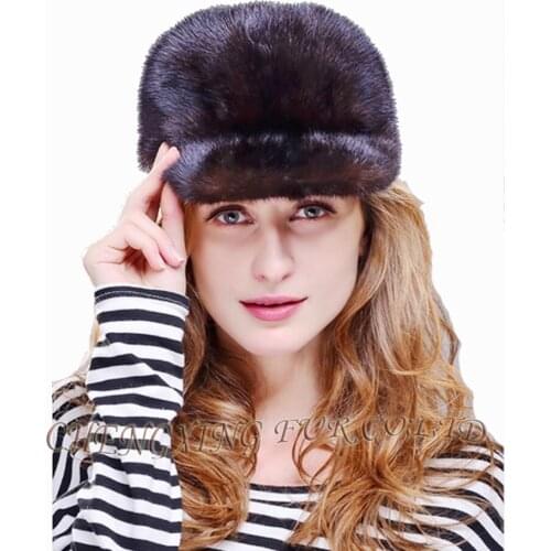 CX-C-146A Promotional Mink Fur Winter Ladies Fashion Hats