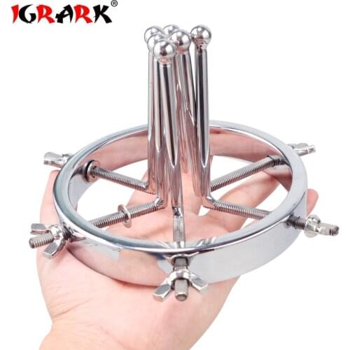 Extreme Anal Vaginal Dilator Vaginal Speculum Mirror Adult Metal Anus Pussy Dilator Anal SM toy For Woman utt Expansion Device