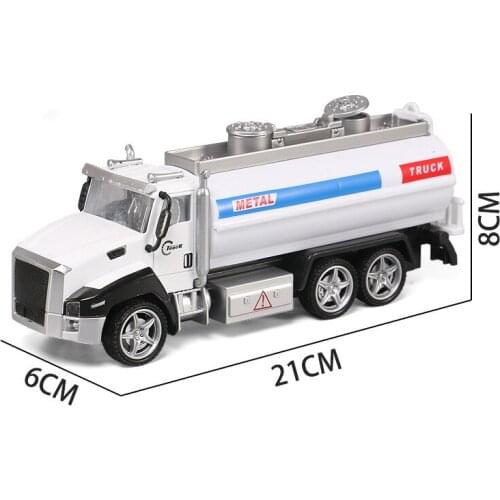 Collectible Alloy Plastic Pull Back Road Sprinkler Truck Car Model Toys for Kids