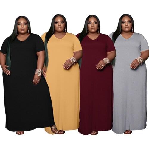 Summer Long Maxi Dress Women Loose Plus Size 4XL 5XL Robe Longue Femme Sexy Beach Night Party Club Bohemian Short Sleeve Dresses