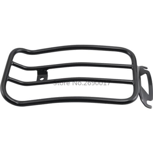 Motorcycle Chrome Black Rear Fender Luggage Rack Support Shelf Solo Seat For Harley Electra Road Street Glide Road King 1997-UP