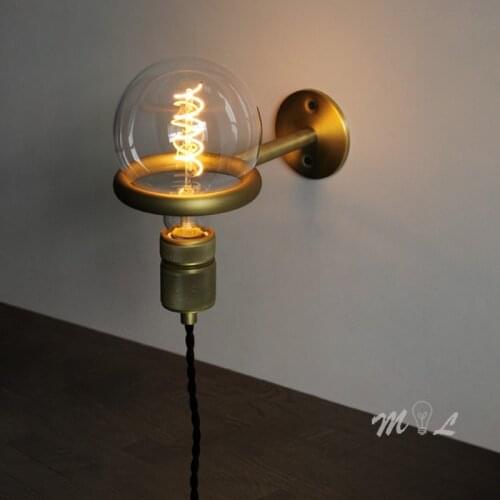 Nordic Wall+lamps Designer Sconce Wall Lights Punk Pull Ring Wall Lamp Living Room Decoration Loft Bathroom Light Washer Wall