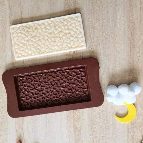 New Silicone Chocolate Mold Heart Baking Tools Non-Stick Cake Mould Jelly Candy 3D DIY Handmade Molds Kitchen Accessories