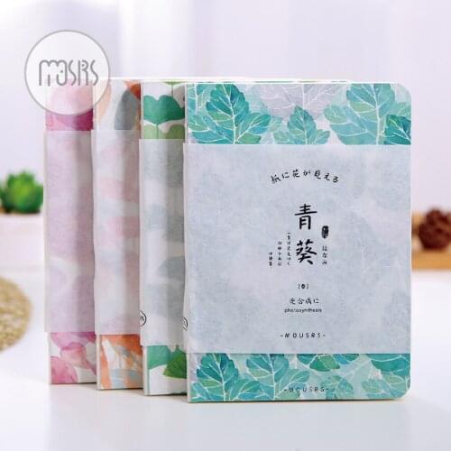 New Luminous Hand-painted Fresh Plant Notebook paper Diary Drawing graffiti Painting Sketch Book School Supplies Gift