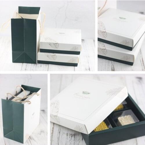 Green plant leaf candy paper packaging flower gift box подарочная коробки для подарков boite dragees de mariage cajas de rega