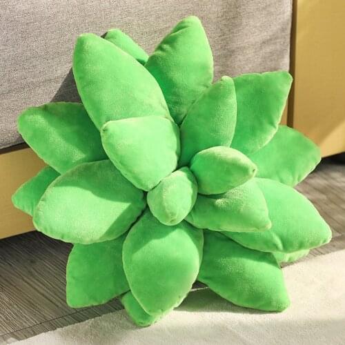 Succulent Pillow Plush Plant Toys Soft Stuffed Cactus Body Pillows Cushions Fresh Green Room Decor Creative Plushie Gift