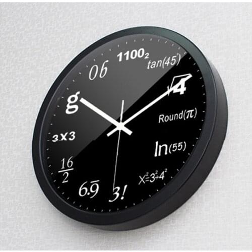 Modern Wall Clock Home European Decor Digital Large Wall Clock Vintage Nordic Design Student Math Function Marij Uana Antik 4B58