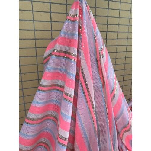 Special sequins Embroidery african lace fabric French Net Lace Fabric SYJ-59685 with sequins