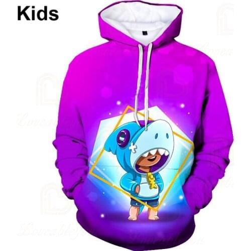 Sandy Sudaderas GENE and Star, Carl Shoot Game 3D Hoodies Sweatshirt Children Crow Kids Leon Child Tops Girls Boys Clothing