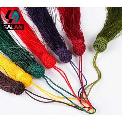 Spot ice silk tassel ear DIY hand weaving Chinese knot hairpin spike jewelry accessories pineapple net cap tassel