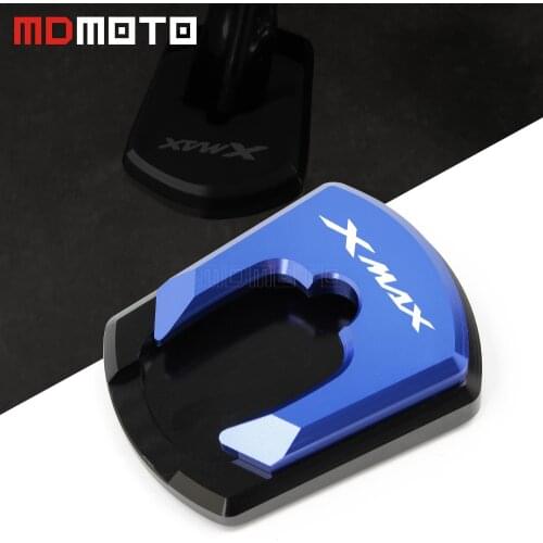 High quality For Yamaha X max XMAX X-MAX 300 2017 2018 Accessories Motorcycle CNC Side Kickstand Stand Extension Enlarge Plate