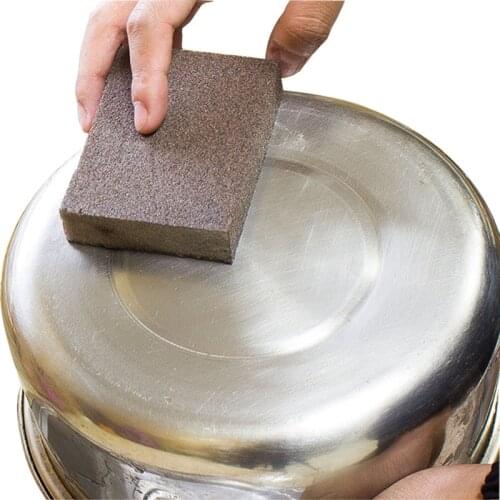 XUNZHE Japanese Kitchen Sponge Descaling Clean Magic Pan Pot Windows Cleaning Brush Sponge With Hand Protector Cook Accessories