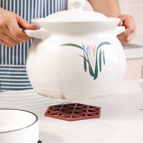 1Pc 4 Colors Silicone Bowl Drink Coffee Cup Pad Coasters Placemats Anti-hot Pad Non-slip Dining Table Mats Kitchen Accessories