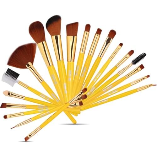 19Pcs/Set Women Foundation Powder Eyeshadow Blusher Soft Brushes Makeup Kit