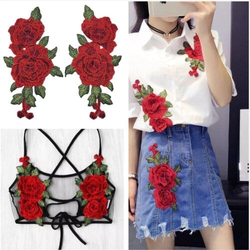 3D lace cloth-patches Dress Embroidery Crafts Applique Sewing Wedding-Guipur White