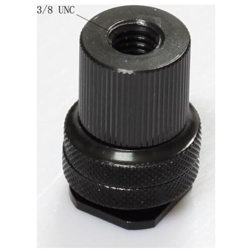 Camera Hot Shoe Adapter with 1/4 female to 3/8 female adaptor fr 5d2 rail system