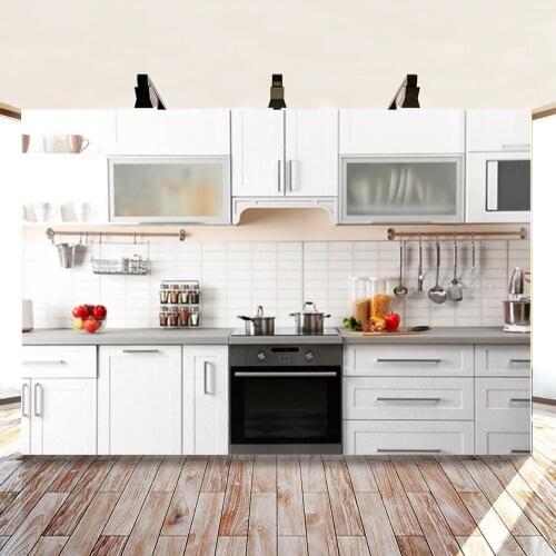 White European Style Kitchen Series Background Network Red Live Broadcast Anchor 3D Photo Decoration Studio Backdrop Cloth