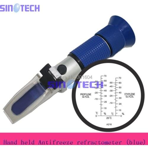 Free shipping hand held ethylene glycol content Antifreeze Refractometer RHA-218ATC