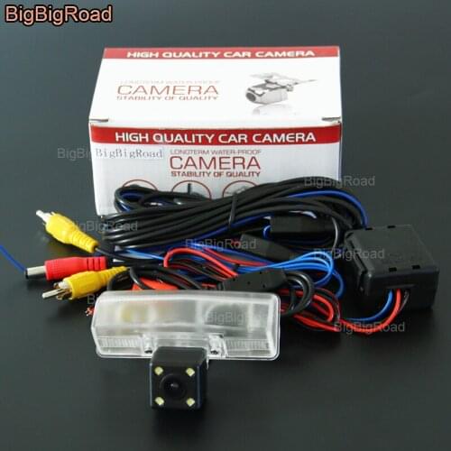 BigBigRoad Car Rear View Reversing Backup Camera With Power Relay / Filter For Toyota RAV4 RAV 4 2013 2014 2015 2016 Prius