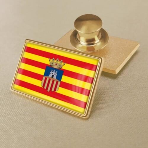 Coat of Arms of Castelló Province of Spain Flag Lapel Pins/Broochs/Badges