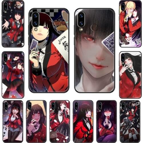 Anime Kakegurui Phone case For Huawei Honor Mate 5 7 8 9 10 20 i A X Lite Pro black pretty coque fashion cell cover luxury