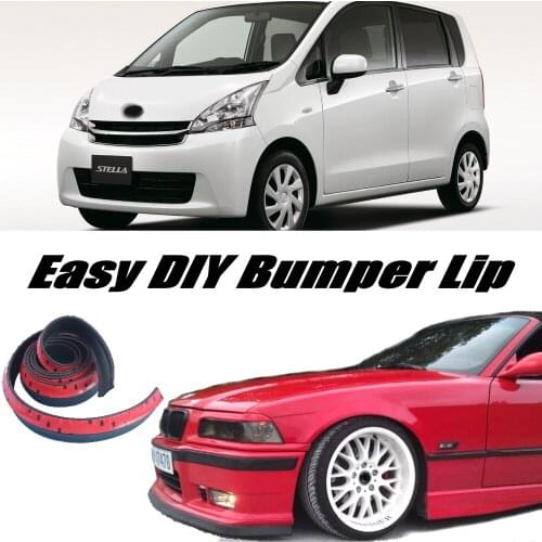 NOVOVISU Bumper Lip Deflector Lips For Subaru Stella Front Spoiler Skirt For Car Tuning View / Body Kit / Strip