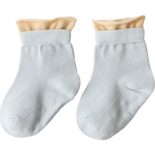 Baby Kids Crimping Socks Toddler Spring Summer Cotton Anti-slip Ankle Sox