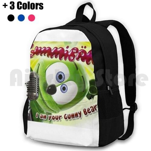 Gummibar-I Am Your Gummy Bear Outdoor Hiking Backpack Riding Climbing Sports Bag Gummibar I Am Your Gummy Bear Gummibear Gummy
