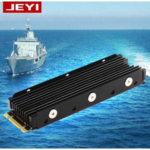 JEYI Cooling Warship dust-proof gold bar NVME NGFF M.2 2280 aluminum sheet Thermal conductivity silicon wafer cooling