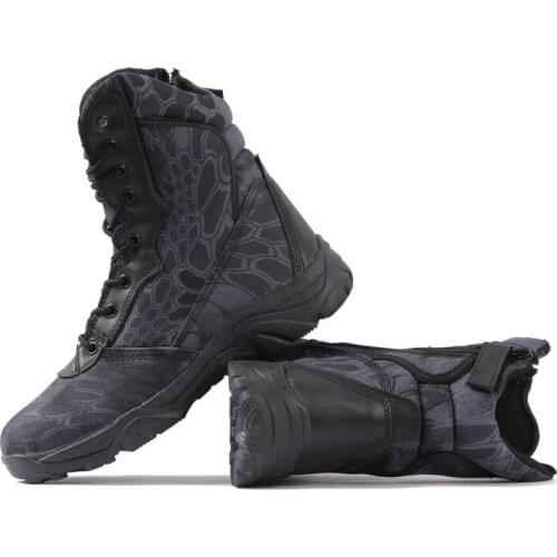 WZJP camouflage tactical high-top boots hunting boots fishing boots hiking boots