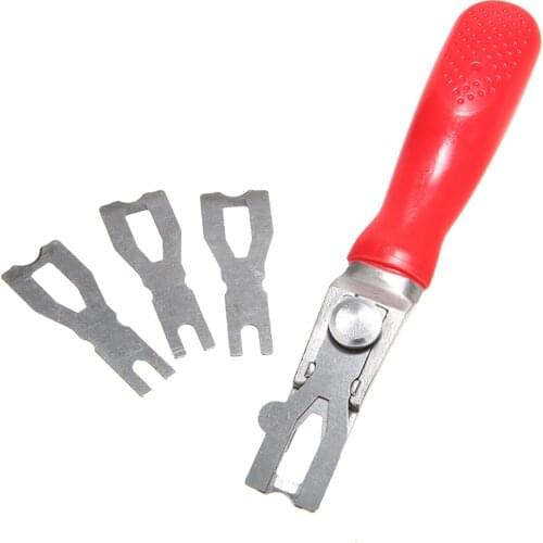 Stainless Steel Welding Cutting Kit Floor Carpet Trimming Skiving Leather Cutting Tools 3 Blade