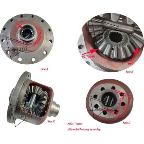 Differential housing assembly for X904 tractor, part number