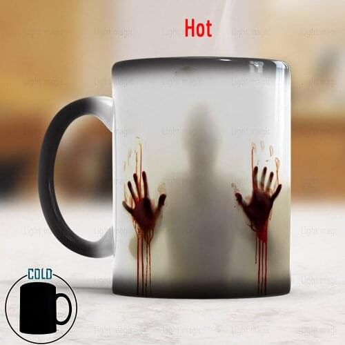 The walking dead Mug color changing Heat Sensitive Ceramic 11oz coffee cup surprise gift