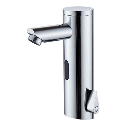 Brass Material Chrome Finishing Color Deck Mounted DC and AC of 2 Models Power Luxury Automatic Sense Tap