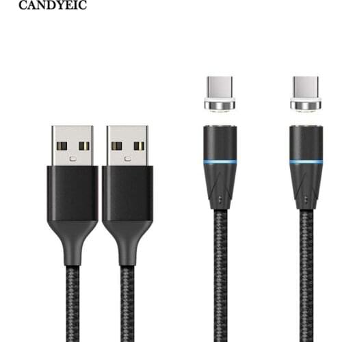 CANDYEIC Type-C Magnetic Cable for Samsung Galaxy A90 A80 A70s A60 A50s A40 A20s A6s A8s A9s Magnetic Charging Cable Type-C Wire
