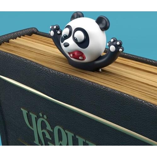 Cute Panda And Shiba Inu Funny Bookmarks 3D Stereo Cartoon Bookmark School Supplies Stationery