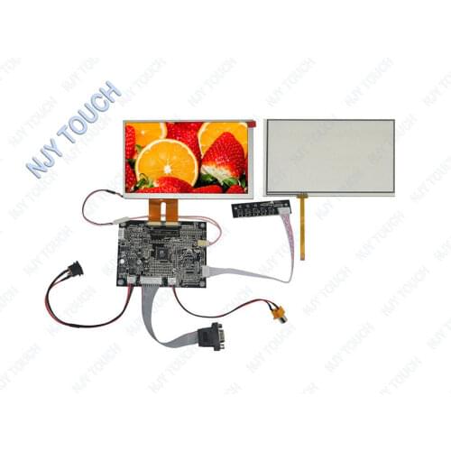 New 7inch INNOLUX AT070TN84 2x30Pins 800x480 LCD Panel PlusTouch Panel With VGA AV Controller Board kit