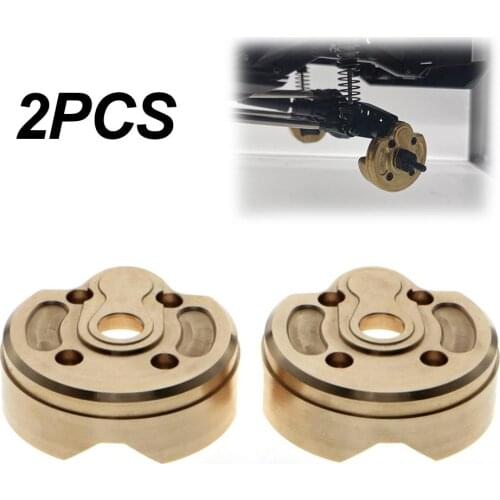 NEW 2Pcs Brass Portal Steering Knuckle Cap Housing for 1:10 RC Crawler Axial Capra1.9 UTB SCX10 III